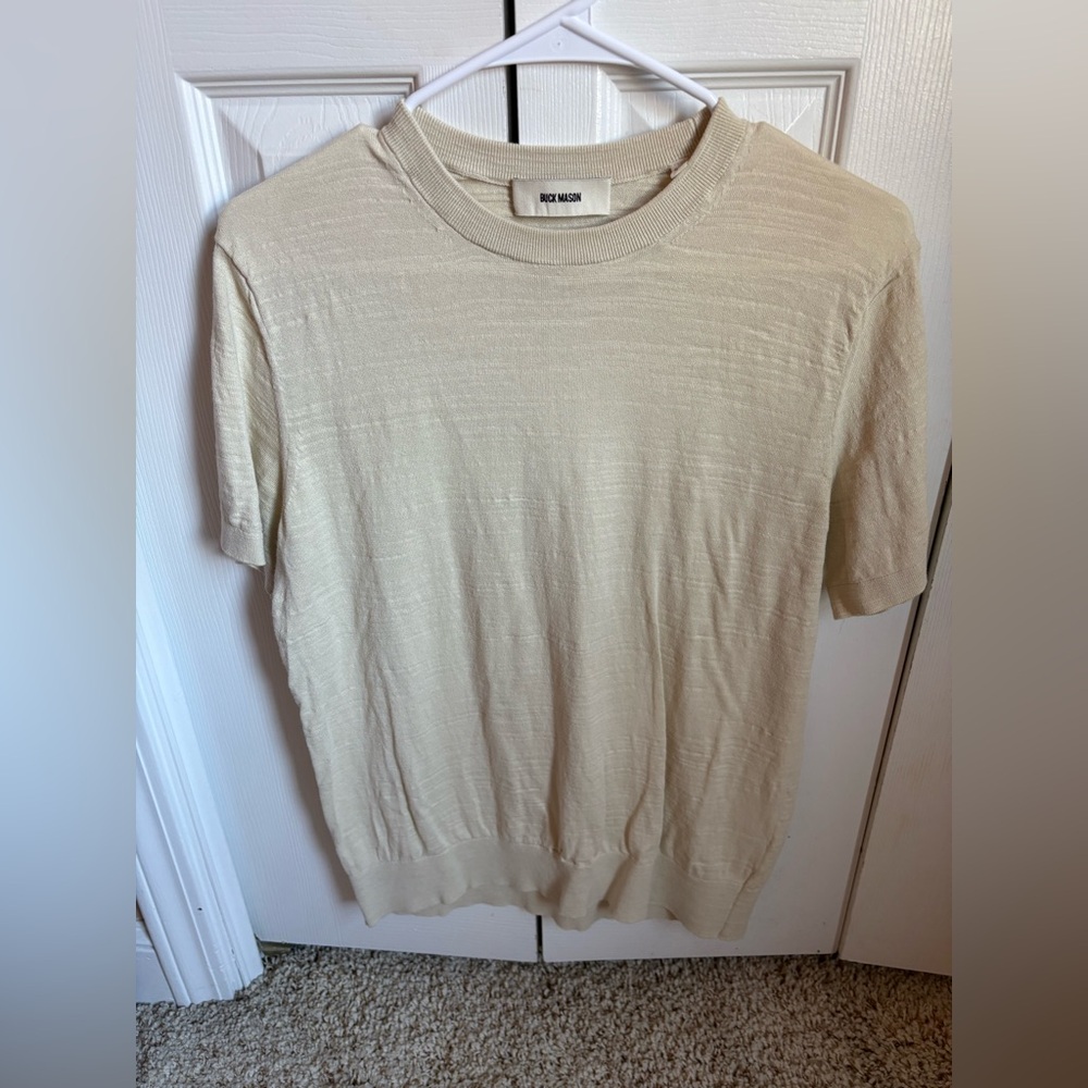 Buck Mason Oat knit t-shirt